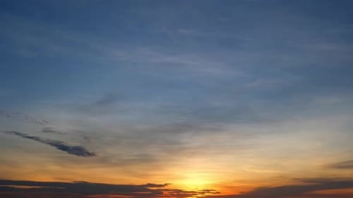 Colorful Sky Cloudscape at Sunrise Sunset Timelapse