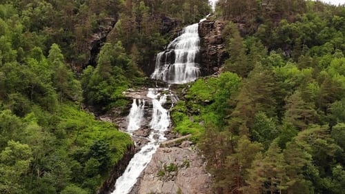 Svandalsfossen In Norway, Ryfylke Route
