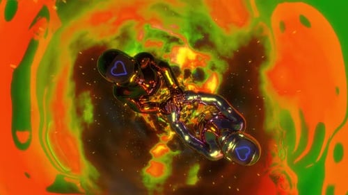 Des astronautes amoureux franchissent le tunnel temporel d'Orange