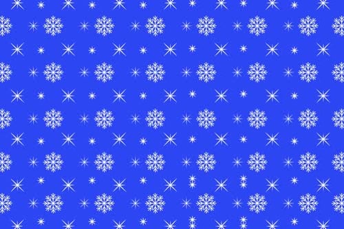 Christmas video with Moving fallen snowflakes on a blue background
