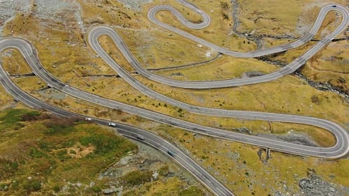 Famous Transfagarash Mountain Road