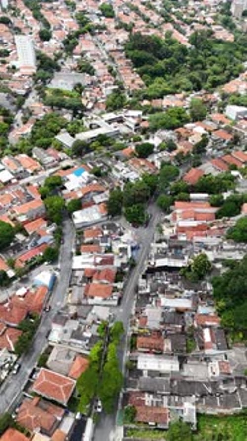 Vídeo aéreo acima do Parque Ibirapuera São Paulo em um dia ensolarado