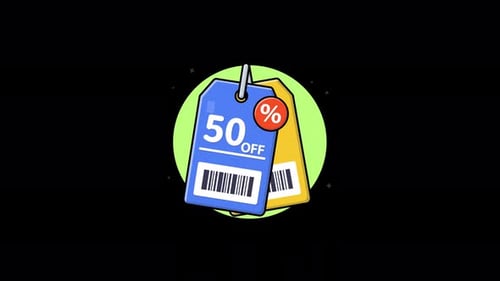 Animated Discount Sale Price Tags in Modern Style