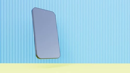 Minimalist Modern Empty Mockup Smartphones Able to Loop Endless