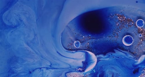 Floating Ink Acrylic Bubble Marble Paint Stream