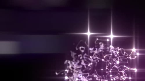 Energetic Glowing Particle Flow Abstract Background Animation