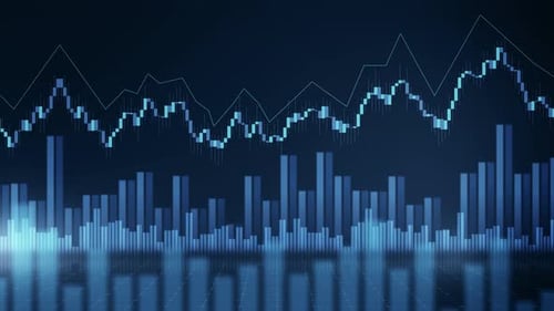 Stock Market Trading Crypto Data Analysis Graph