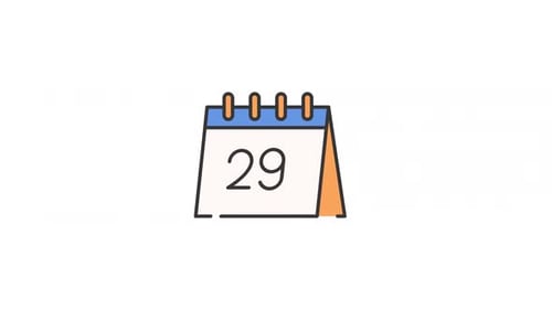 Animation des Kalendersymbols