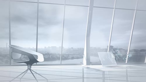 La inteligencia artificial está trabajando en un renderizado 3D de procesos empresariales