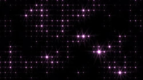 Abstract loop glowing purple bright disco wall with light bulbs abstract background