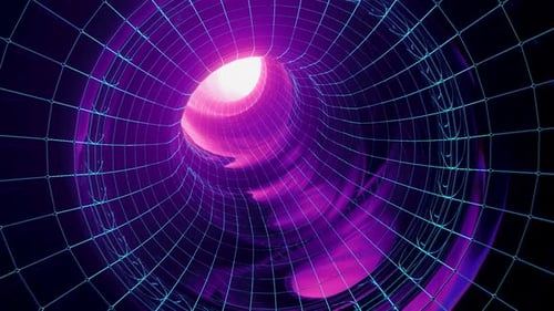 Spacetime Tunnel Looped VJ Animation