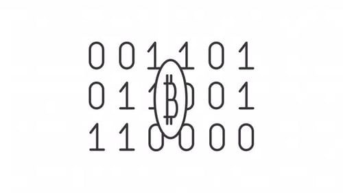 Bitcoin core line animation