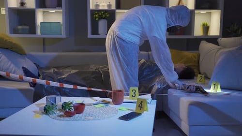 Crime Scene Investigation at Night