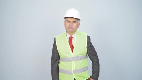 The engineer approves the news he heard.