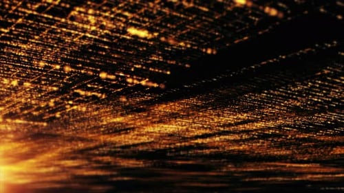 Abstract Digital Particle Grid Network Background Animation