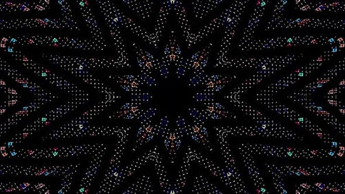 Abstract background moving stripes and flashing with shining light dots. Animation with star