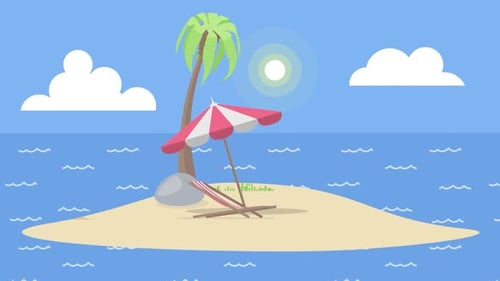 Winziger Insel-Hintergrund, Loop-Hintergrund