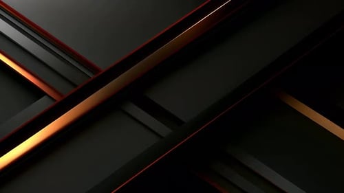 Abstract Geometric Lines Animated Dark Background