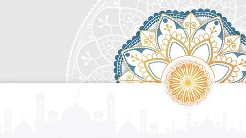 Elegante animación de fondo de mandala 07