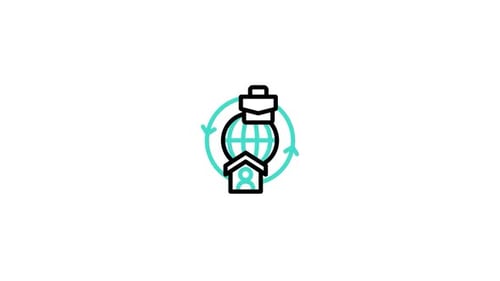 Remote Work Animated Icon