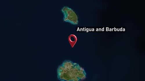 Antigua And Barbuda Country Zoom from Space to Earth