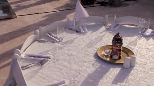 Un set de table pour un mariage
