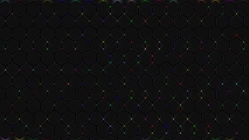 3D, lignes lumineuses et brillantes abstraites, ensemble de vagues, coloré, fond noir