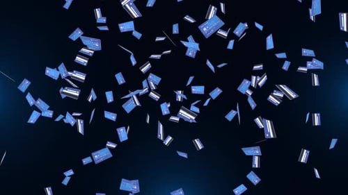 Credit Card with Plastic Money Cash in Hand