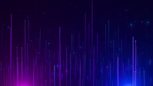 Futuristic virtual stage product showcase Digital technology Business corporate particles clean pres