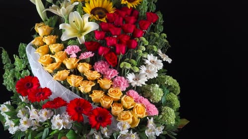 Colorful Bouquet of Flowers Close Up