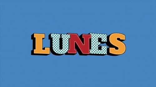 Spanish Cartoon Animated LUNES Sign Looping