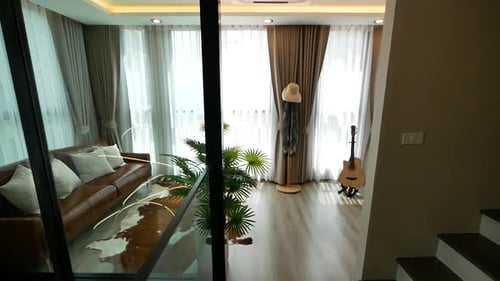 Modern and Compact Living Area Interior Design, No People