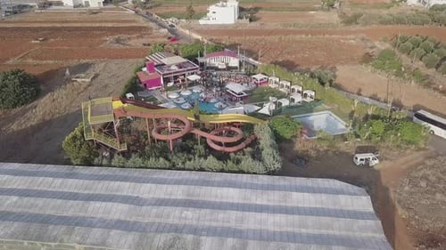 Video of people at a foam party in Malia Crete, Greece