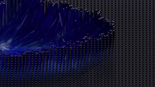 Dynamic Abstract Blue Rods Expansion