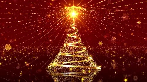 Goldener Weihnachtsbaum