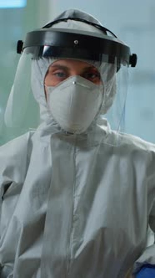 Healthcare Worker in Full Protective Gear