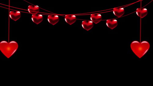 Herzschleife zum Valentinstag, Rot