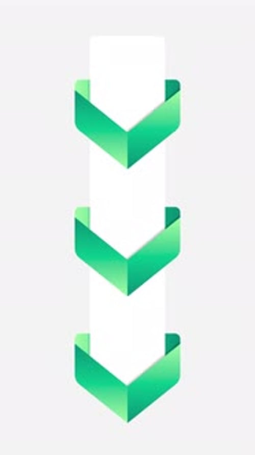 Nature protection green ribbon empty infographic template animation