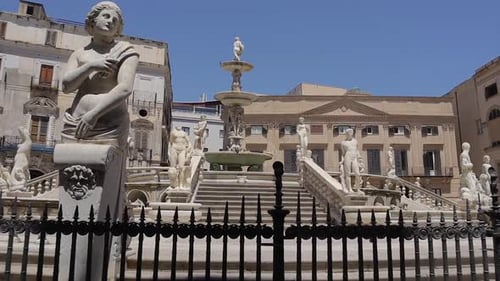 Close up of Fontana Pretoria- the Fountain of Shame