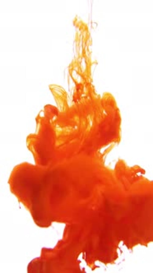 Orange Paint Swirling