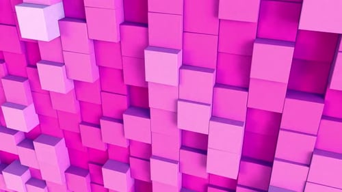 Minimalistischer Würfelmuster-Hintergrund Rosa
