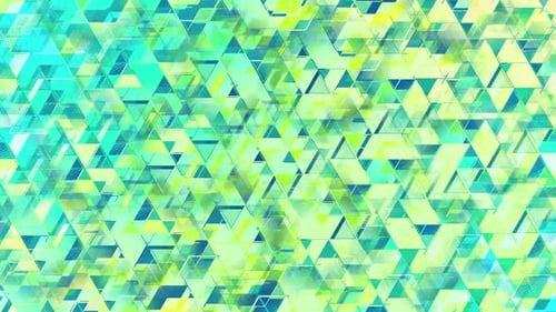 Blue Green Gradient Dynamic Triangles