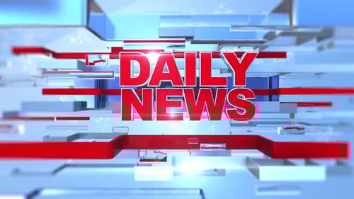 Modern Geometric Title Reveal for Broadcast News