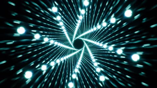 Seamless VJ Loop 3d Animation Geometric Cyan Patterns for Live Concert Music Video Abstract Trippy