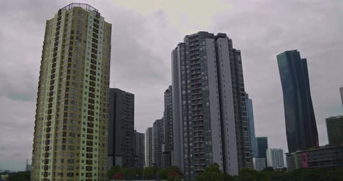 Kuningan, 04 March 2023, row of apartment buildings