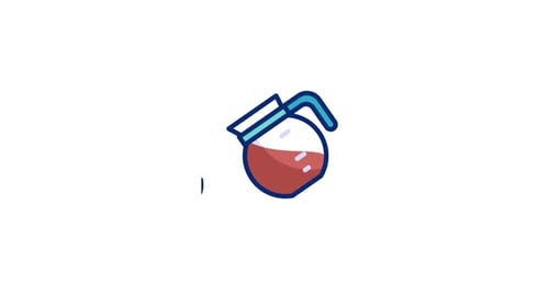Animiertes Coffeepot-Symbol