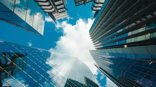 Skyscrapers in the City of London, England, UK