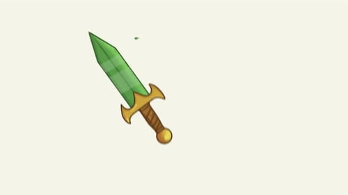 Warrior Sword In 2D Motion Graphics 4K