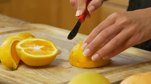 Cutting an Orange