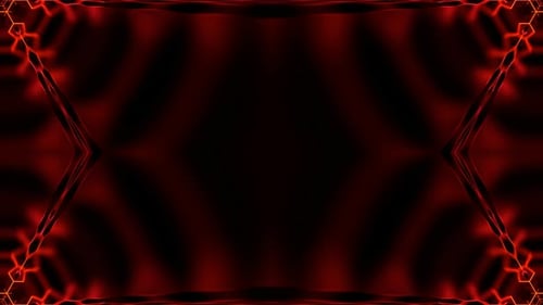 Orange Electric Abstract Neon Kaleidoscope Background Vj Loop In 4K